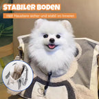 Pet Carrier Backpack | Bear-Shaped Canvas & Open Front | Up To 5 kg