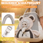 Pet Carrier Backpack | Bear-Shaped Canvas & Open Front | Up To 5 kg