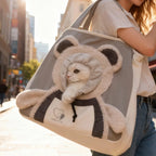 Pet Carrier Backpack | Bear-Shaped Canvas & Open Front | Up To 5 kg