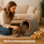 Pet Cave Bed | Insulated & Heat-Retaining | For Pets Up To 10 kg
