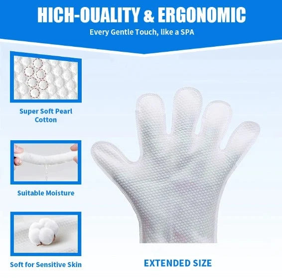 Pet Cleaning Gloves | No-Water Fragrance-Free & Reusable | Pack of 20