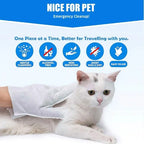 Pet Cleaning Gloves | No-Water Fragrance-Free & Reusable | Pack of 20