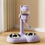 Pet Feeding Station | Gravity-Fed Water & Easy-Clean | 850 mL