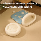 Pet Sleeping Bag | Warm Plush & Machine Washable