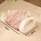 Pet Sleeping Bag | Warm Plush & Machine Washable