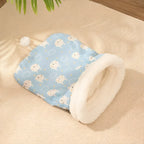 Pet Sleeping Bag | Warm Plush & Machine Washable