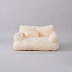 Pet Sofa | Calming Plush & Removable Zipper Cover | Small & Large