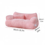 Pet Sofa | Calming Plush & Removable Zipper Cover | Small & Large