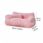 Pet Sofa | Calming Plush & Removable Zipper Cover | Small & Large