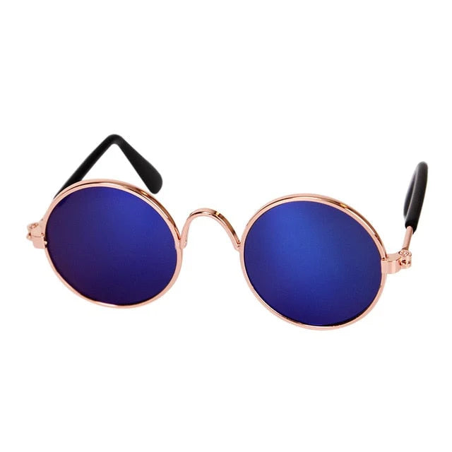 Pet Sunglasses | Round Retro Frame & Lightweight & Durable