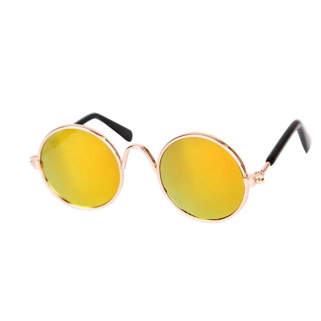 Pet Sunglasses | Round Retro Frame & Lightweight & Durable