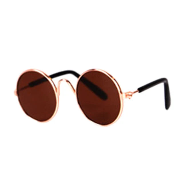 Pet Sunglasses | Round Retro Frame & Lightweight & Durable