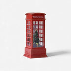 Phone Booth Sculpture | Miniature Red & Built-In LED