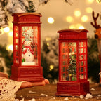 Phone Booth Sculpture | Miniature Red & Built-In LED