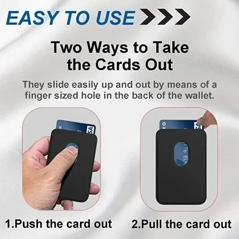 Phone Card Holder | 16-Magnet MagSafe-Compatible PU Leather | Holds Up To 3 Cards