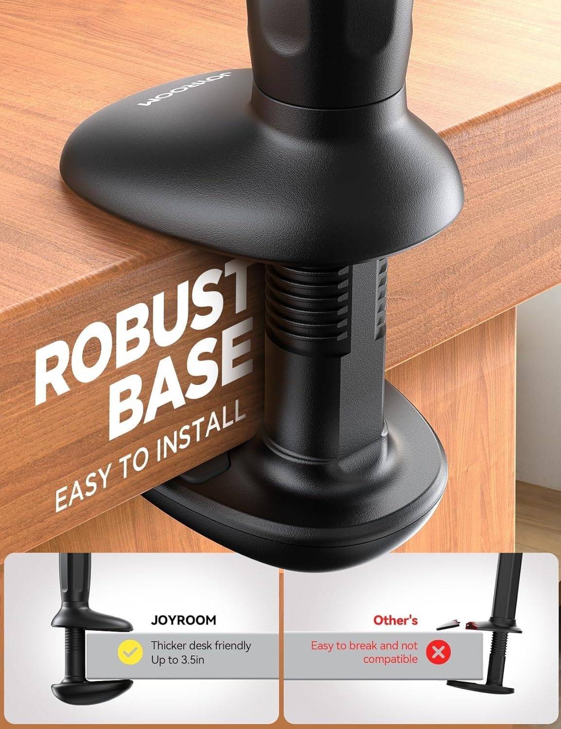 Phone Holder For Bed | 39.4-Inch Flexible Gooseneck & Twist-Lock Clamp