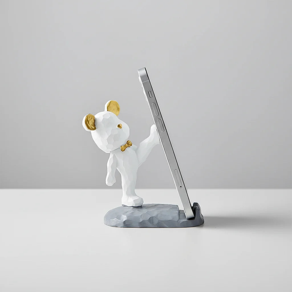 Phone & Tablet Stand | Teddy Design & Space-Saving