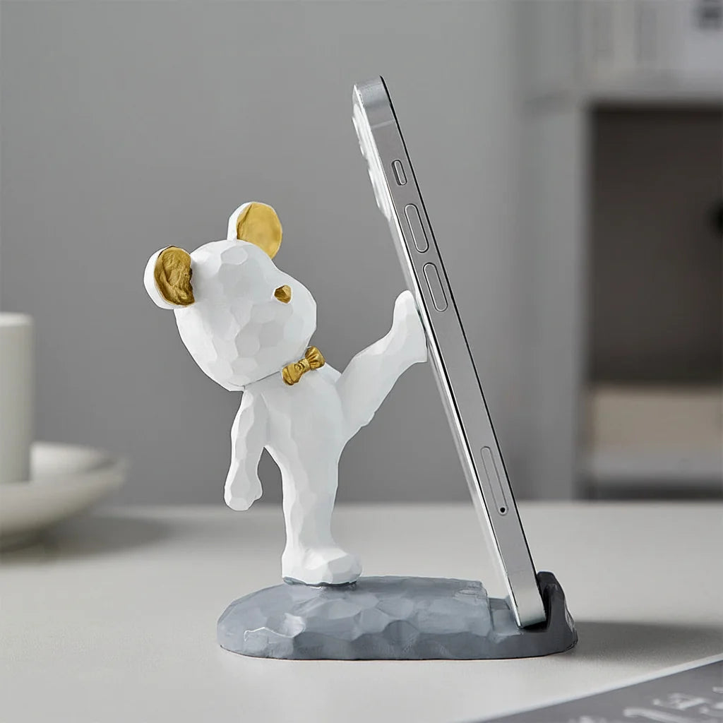 Phone & Tablet Stand | Teddy Design & Space-Saving