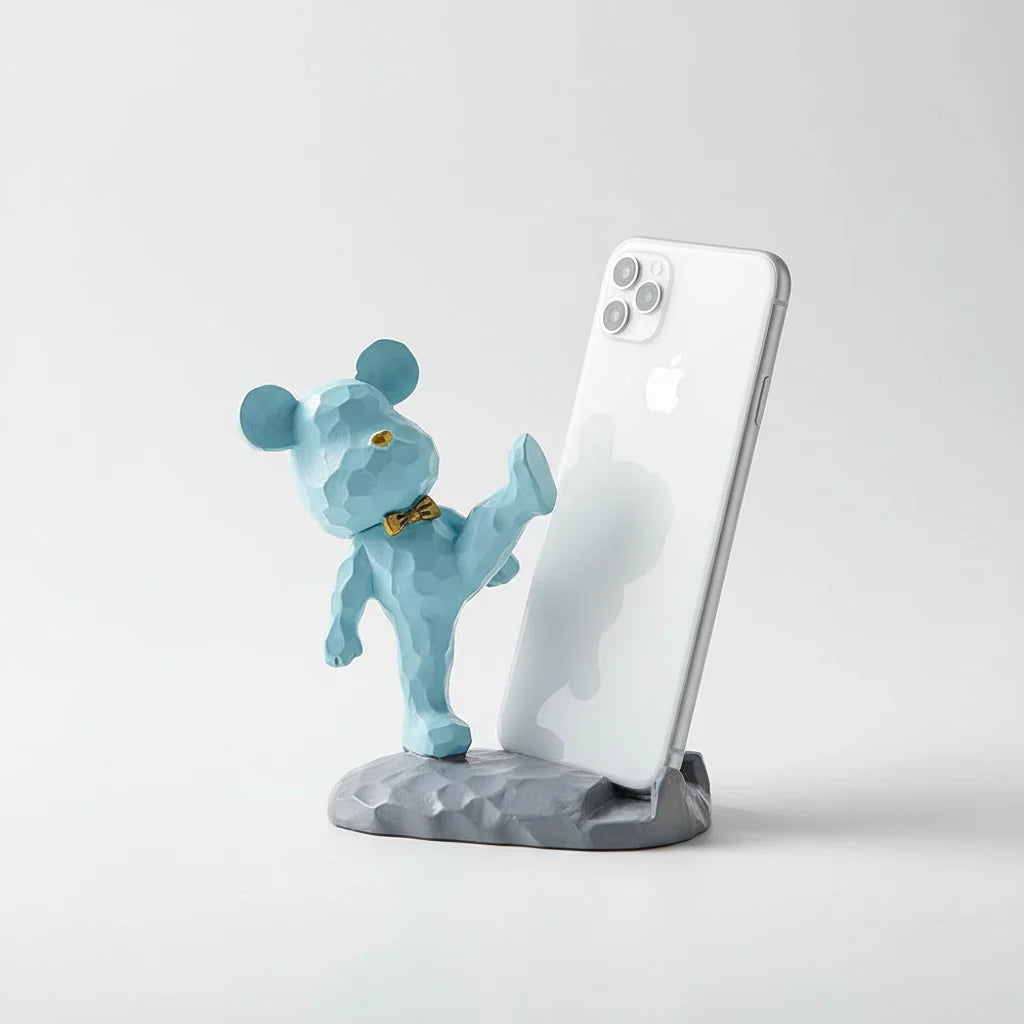 Phone & Tablet Stand | Teddy Design & Space-Saving