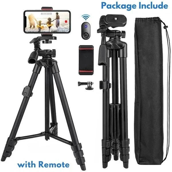 Phone Tripod | 3-in-1 Selfie Stick & Bluetooth Remote | 40–140 cm