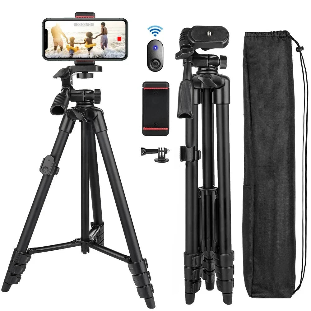 Phone Tripod | 3-in-1 Selfie Stick & Bluetooth Remote | 40–140 cm