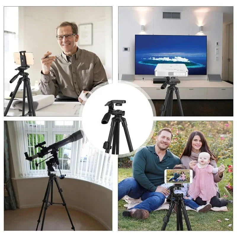 Phone Tripod | 3-in-1 Selfie Stick & Bluetooth Remote | 40–140 cm