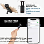 Phone Tripod | 3-in-1 Selfie Stick & Bluetooth Remote | 40–140 cm