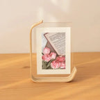 Photo Frame | Double-Sided Shatter-Resistant Acrylic & Beech Wood | Tabletop