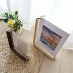 Photo Frame | Double-Sided Shatter-Resistant Acrylic & Beech Wood | Tabletop