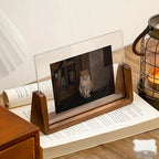 Photo Frame | Solid Wood & Acrylic U-Shaped Base | 6 Inch