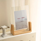 Photo Frame | Solid Wood & Acrylic U-Shaped Base | 6 Inch