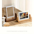 Photo Frame | Solid Wood & Acrylic U-Shaped Base | 6 Inch