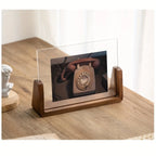 Photo Frame | Solid Wood & Acrylic U-Shaped Base | 6 Inch