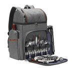 Picnic Backpack | Insulated & Complete Dining Set | Serves 4