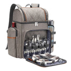 Picnic Backpack | Insulated & Complete Dining Set | Serves 4