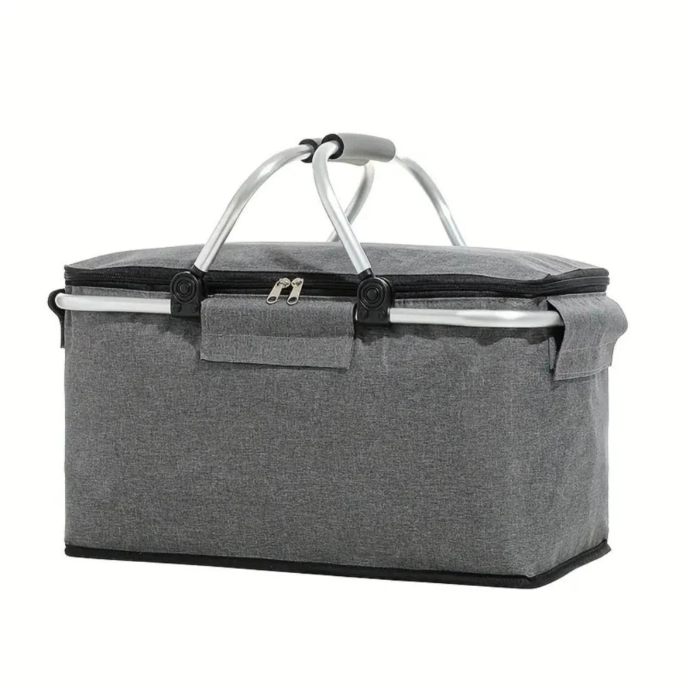 Picnic Basket | Foldable Insulated & Leakproof | 18L