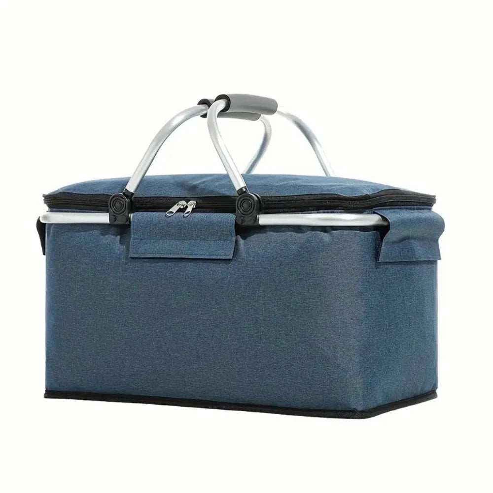 Picnic Basket | Foldable Insulated & Leakproof | 18L