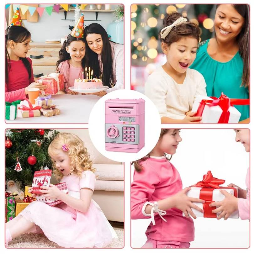 Piggy Bank For Kids | ATM-Style Electronic & Dual-Lock Security