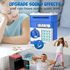 Piggy Bank For Kids | ATM-Style Electronic & Dual-Lock Security