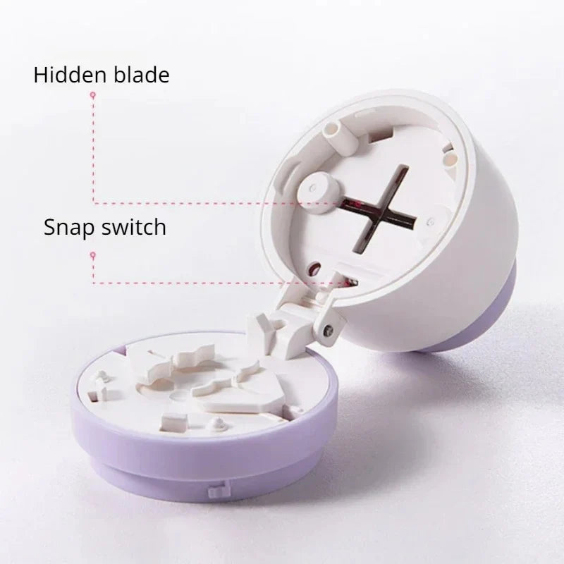 Pill Cutter & Splitter | Stainless Steel Blade & Safety Lock | Multi-Compartment Moisture-Proof Case