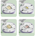 Pill Cutter & Splitter | Stainless Steel Blade & Safety Lock | Multi-Compartment Moisture-Proof Case