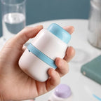 Pill Cutter & Splitter | Stainless Steel Blade & Safety Lock | Multi-Compartment Moisture-Proof Case