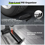 Pill Organizer | 7-Day Modular Aluminum & Waterproof Silicone Seal
