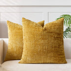 Pillow Cover | Chenille & Bamboo Texture | 40 x 40–50 x 50 cm