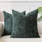 Pillow Cover | Chenille & Bamboo Texture | 40 x 40–50 x 50 cm