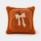 Pillow Cover | Hand-Tufted Chenille & Quilted Embroidery | Square 18 x 18 in