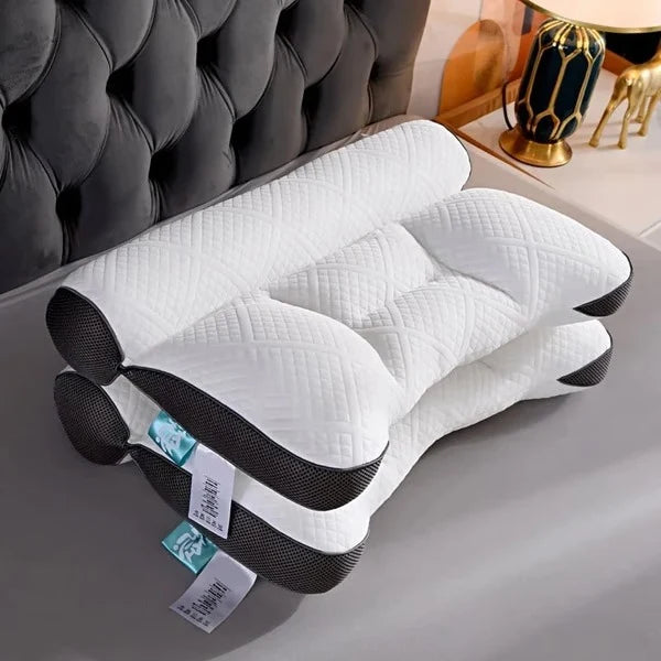Pillow | Ergonomic Cervical Memory Foam & Goose Down