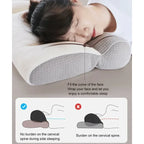 Pillow | Ergonomic Cervical Memory Foam & Goose Down