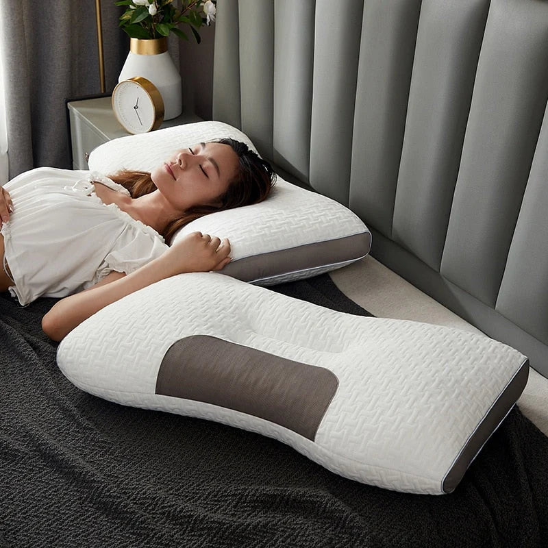 Pillow | Responsive Cotton Mesh & Neck Support | For Side & Back Sleepers