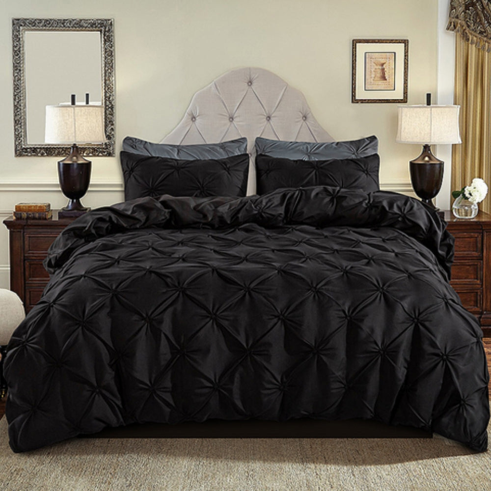 Pinch Pleat Duvet Cover Set